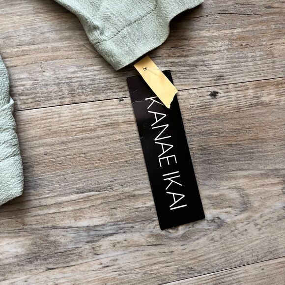 Vintage Kanae Ikai Cardigan Women's Small NWT Green $290 - Picture 5 of 9